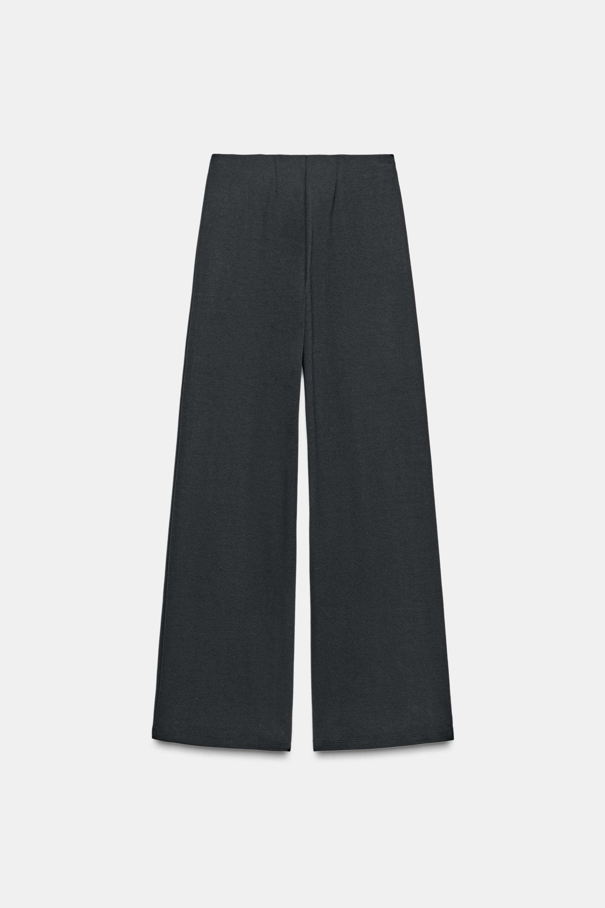 INTERLOCK WIDE LEG PANTS